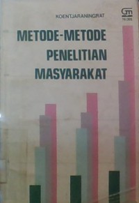 Metode-Motode penelitian masyarakat