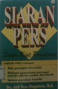 Siaran Pers; suatu kiat penulisan