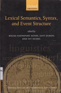 Lexical Semantics, Syntax, and Event Structure