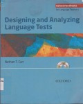 Designing and Analyzing Language Tests